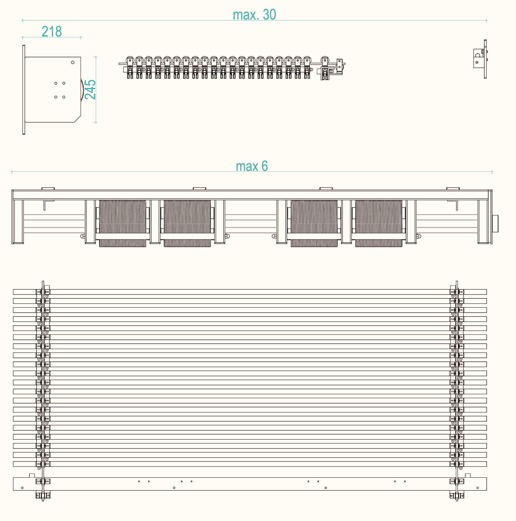 Luxa1200 Pergola Offene Ansicht