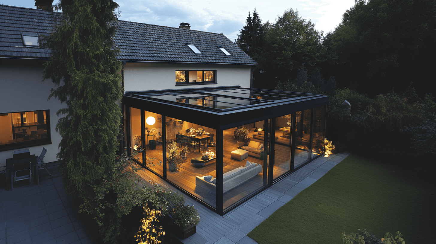 LuxaWin Terrassendach Hauptansicht