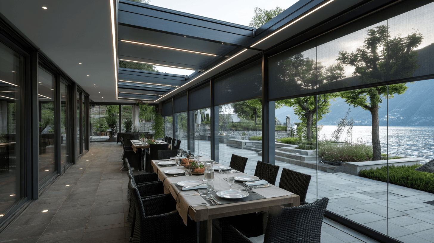 Luxa100 Zip Screen Gewerbeanwendung