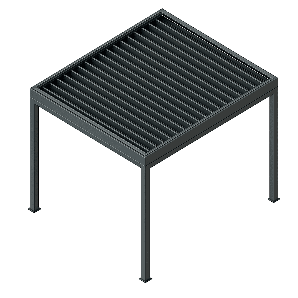 Luxa800 Pergola Technische Zeichnung