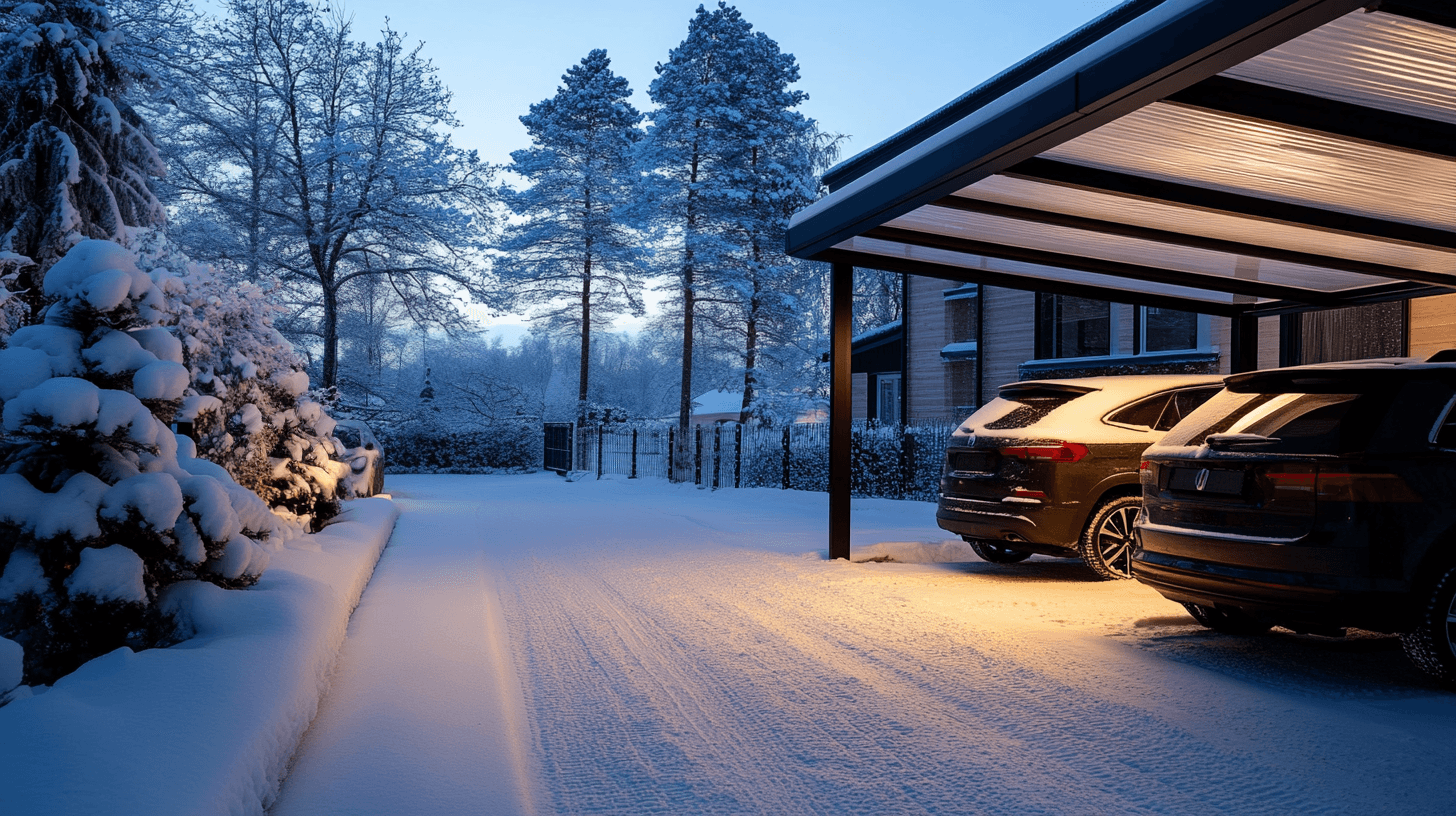 Aluminium-Carport Installation