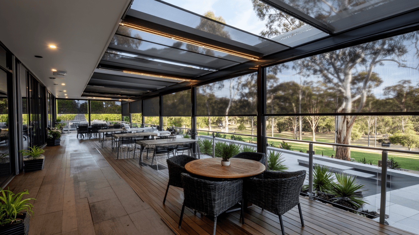 Luxa Top Zip Screen für Veranden