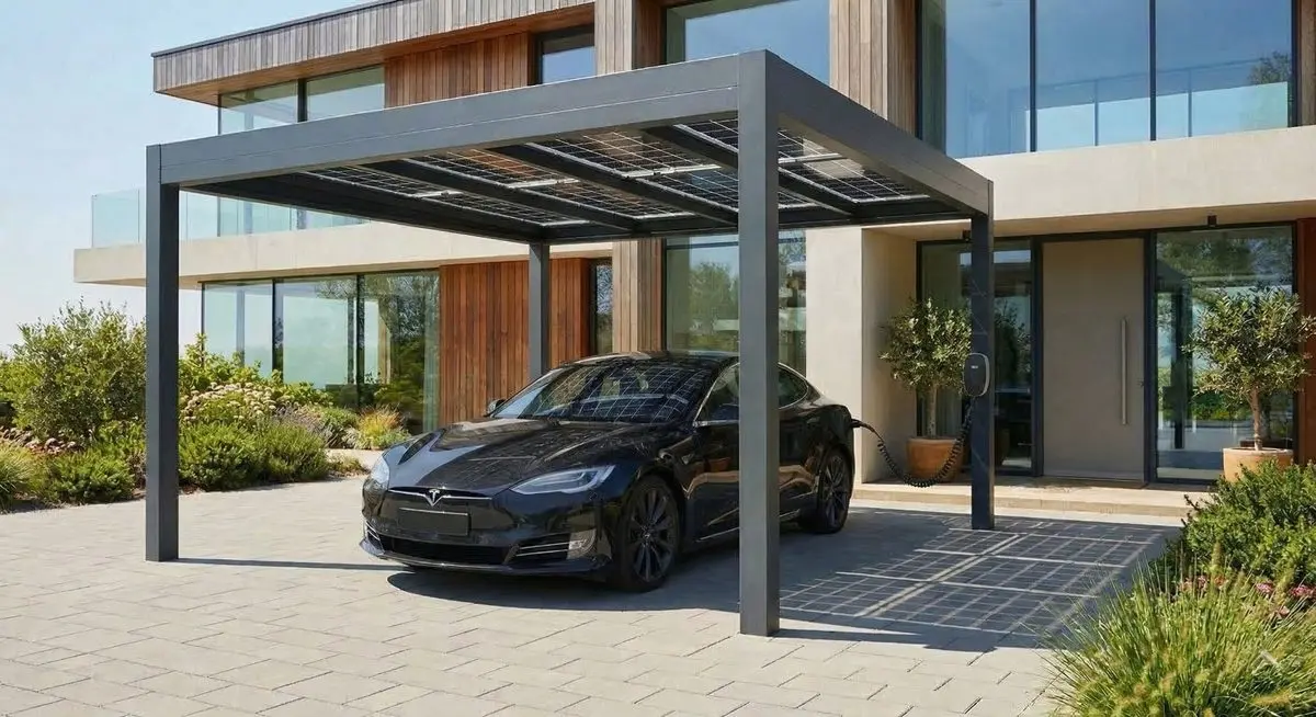 Aluminium-Carport: Standard vs Solar im Vergleich