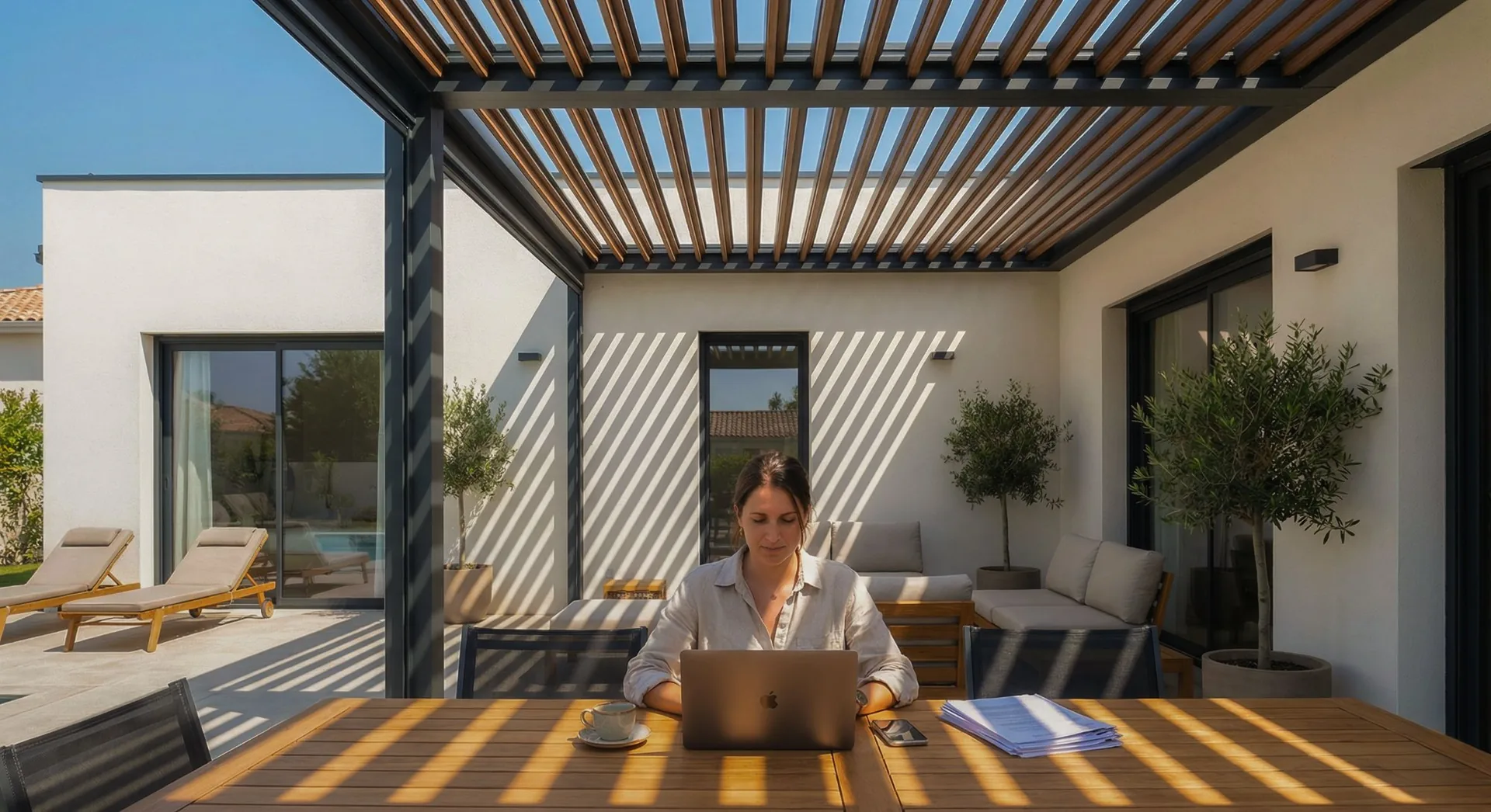 Wartungscheckliste bioklimatische Pergola: Lamellen, Entwässerung und Sensoren