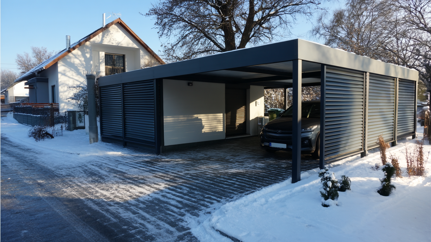 Carport mit Stauraum